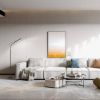 Black Modern 68-inch LED Dimmable Floor Lamp with Remote - Accent/Reading Light