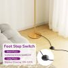 Gold Modern 57-inch Slim Bar-Shaped Dimmable LED Corner Floor Lamp