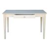 Unfinished Solid Wood Desk Laptop Computer Writing Table with Drawer