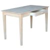 Unfinished Solid Wood Desk Laptop Computer Writing Table with Drawer