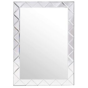 Modern Rectangle 30 x 21 inch Beveled Bathroom Wall Mirror